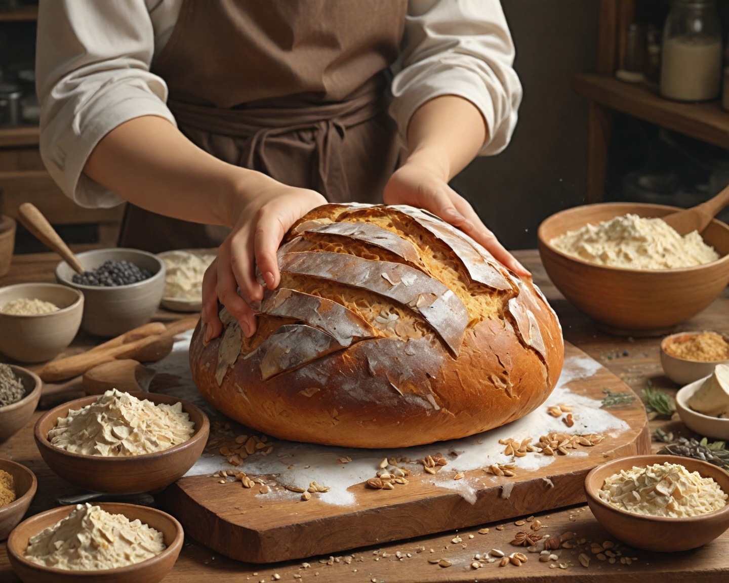 Receita de pão caseiro com fermentação natural sem glúten