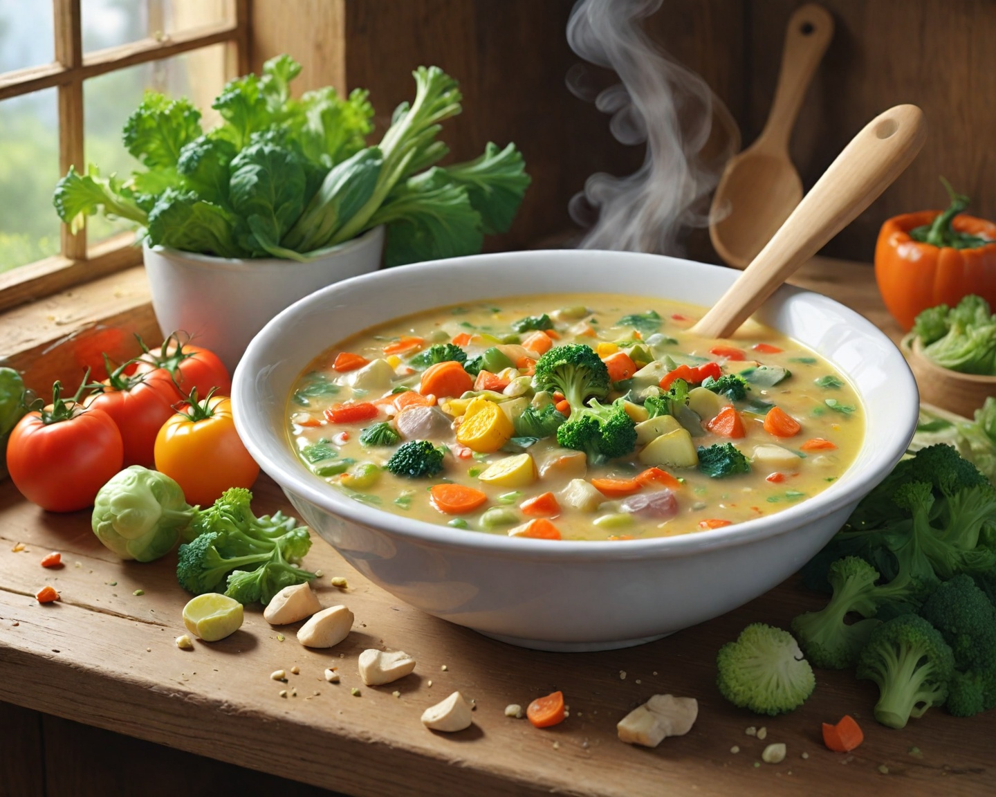 Receita rápida de sopa cremosa com sobras de legumes
