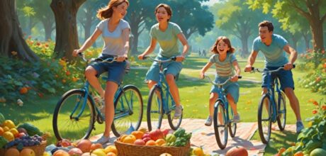 Como criar um estilo de vida em família saudável e feliz