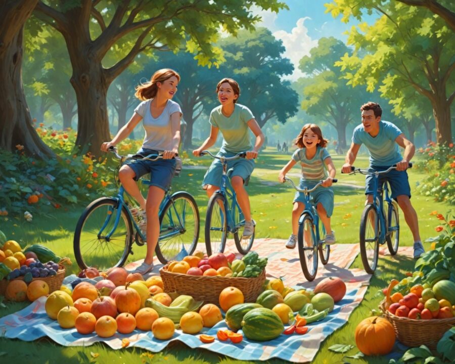 Como criar um estilo de vida em família saudável e feliz