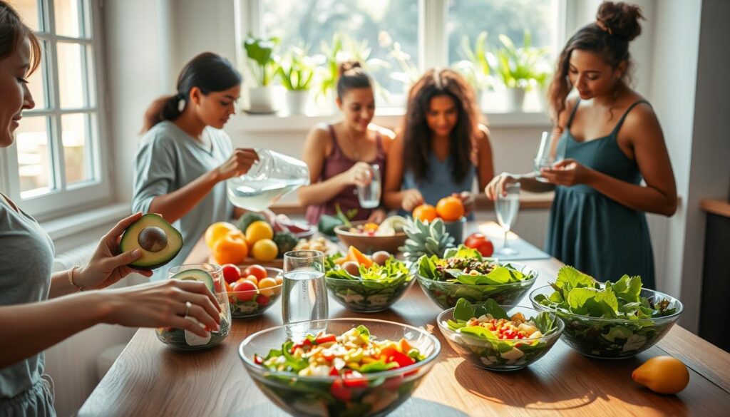 melhoria na rotina de alimentação consciente